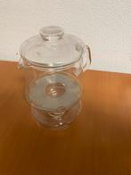 Douwe egberts Glazen theepot met theelicht warmhouder, Overige typen, Ophalen of Verzenden, Overige stijlen, Glas