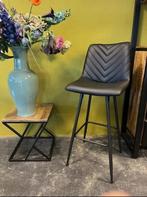 Moderne Barkruk met Rugleuning in pu-leder partij, Huis en Inrichting, Barkrukken, Met voetsteun, 60 tot 90 cm, Nieuw, Ophalen of Verzenden