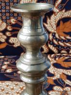 Mooie antieke koperen kandelaar uit Engeland 23 cm. uit 1870, Antiek en Kunst, Antiek | Kandelaars, Ophalen of Verzenden, Koper of Brons