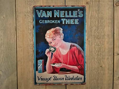 Reclamebord Van Nelle Gebroken Thee 20x30, Verzamelen, Merken en Reclamevoorwerpen, Zo goed als nieuw, Reclamebord, Ophalen of Verzenden