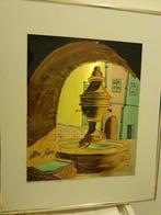 Schilderij op Aluminium Fonteintje aan Côte d'azur, Antiek en Kunst, Ophalen
