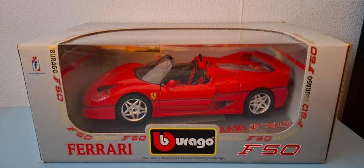 1.18 ferrari f50, Hobby en Vrije tijd, Modelauto's | 1:18, Zo goed als nieuw, Auto, Bburago, Ophalen of Verzenden