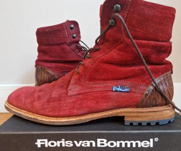 Floris van Bommel Suede Veterboot laarzen Maat 9,5 H (45) beschikbaar voor biedingen