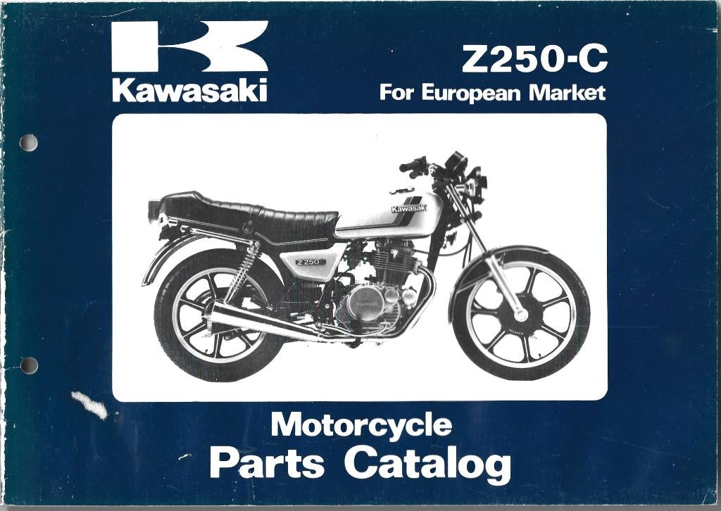 Kawasaki Z250 C parts list (724p) motor, Ophalen of Verzenden, Kawasaki
