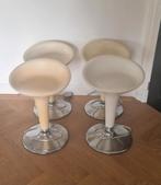 4x  witte originele Magis Bombo Krukken - Design Klassiekers, Ophalen, Gebruikt, 60 tot 90 cm, Met voetsteun