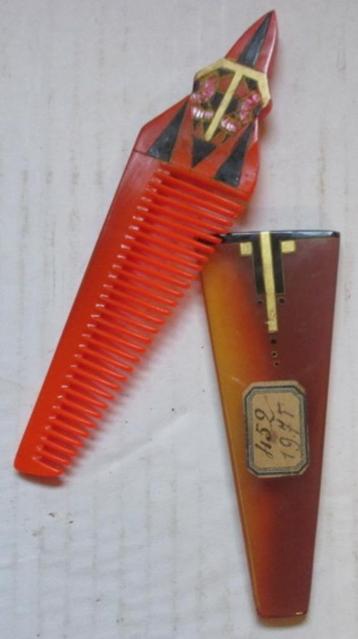 art deco celluloid plooi haarkammetje k14 beschikbaar voor biedingen