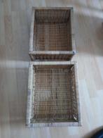 Rieten manden, 2 stuks., Ophalen, Vierkant, Riet, Mand