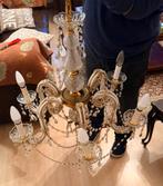 Mooie Kroonluchter met Kristallen, Ophalen of Verzenden, Zo goed als nieuw, Glas, Klassiek