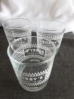 BOBBYS SCHIEDAM glazen, 3 stuks, Verzamelen, Glas en Borrelglaasjes, Ophalen of Verzenden, Zo goed als nieuw, Borrel- of Shotglas