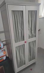 Ikea Hemnes landelijke kledingkast met gordijntjes, Ophalen, Gebruikt, 50 tot 100 cm, Met hangruimte
