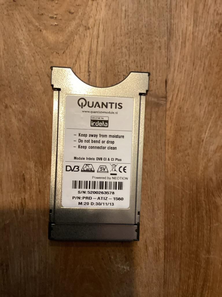 Quantis Interactieve CI+ 1.3 module, Ophalen of Verzenden, Gebruikt, Decoder