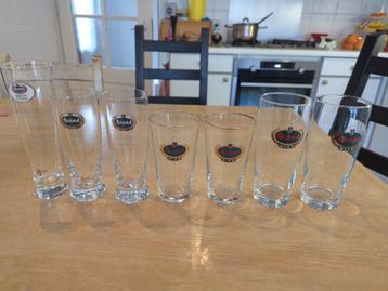 Zeven Brand Bierglazen beschikbaar voor biedingen