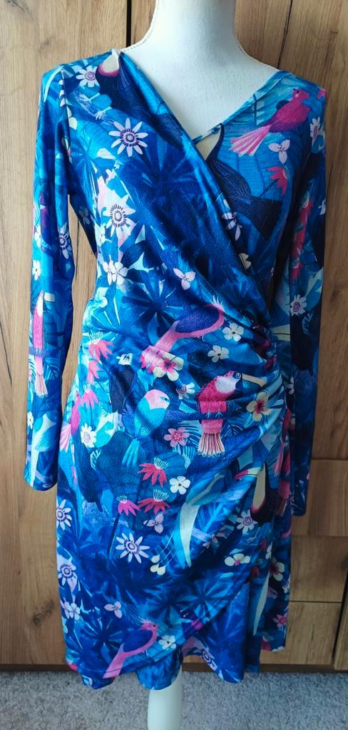 Tantilly winter jurkje model Zoë NIEUW maat M, Kleding | Dames, Jurken, Nieuw, Maat 38/40 (M), Blauw, Boven de knie, Verzenden