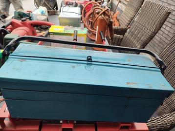 Vintage Gereedschapskist - Blauw beschikbaar voor biedingen