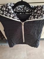 Zwart met witte bodywarmer, Ophalen of Verzenden, Zo goed als nieuw, Maat 42/44 (L), Zwart