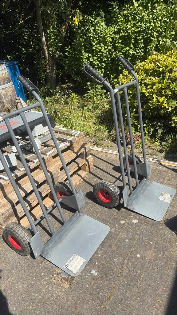 Steekwagen 250KG  staal vast lekbestendig manutan expert, Doe-het-zelf en Verbouw, Transportwagens, Zo goed als nieuw, Steekwagen