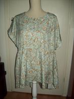 NIEUW! Romantische bloem mint tuniek blouse maat XXL 48 50, Verzenden, Nieuw, Groen, Blouse of Tuniek