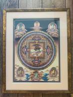 Tibetaans schilderij in lijst, Ophalen, Zo goed als nieuw, 75 cm of meer, 50 tot 75 cm