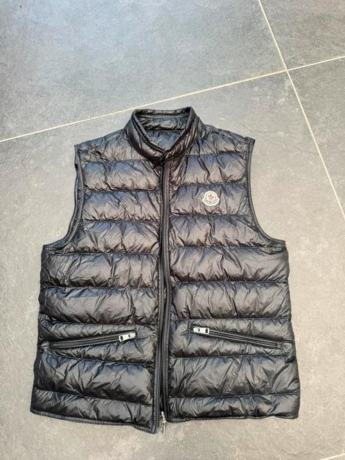 Orgineel Moncler bodywarmer, Kleding | Heren, Bodywarmers, Zo goed als nieuw, Maat 48/50 (M), Zwart, Ophalen of Verzenden