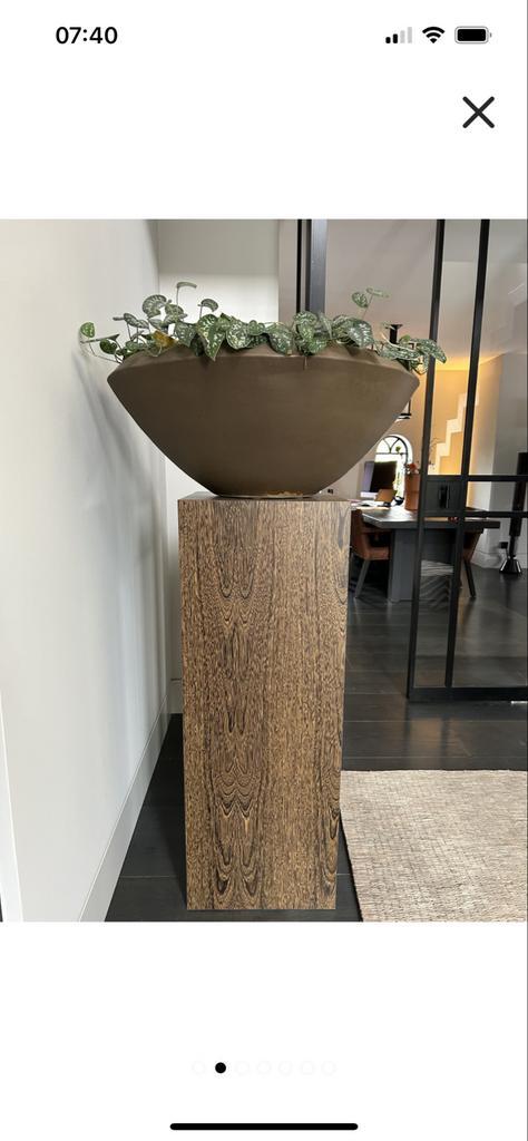 Grote Aardewerk Pot - Mobach, Huis en Inrichting, Woonaccessoires | Zuilen en Pilaren, Gebruikt, Ophalen