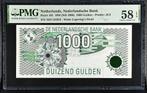 Heel mooi biljet 1000 gulden Kievit, 1994 | PMG 58 EPQ, Postzegels en Munten, Bankbiljetten | Nederland, Ophalen of Verzenden