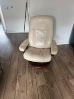 Stressless Stoel met Hocker - Comfort en Stijl!, Huis en Inrichting, Fauteuils, Ophalen, Gebruikt, Leer, 75 tot 100 cm