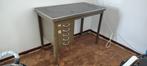 Vintage Metalen Bureau met Lades, Ophalen, Gebruikt, Bureau