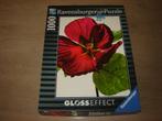 Puzzel Ravensburger HIBISCUS FLOWER 1000 st., Ophalen of Verzenden, 500 t/m 1500 stukjes, Zo goed als nieuw, Legpuzzel
