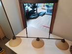 Mooie vintage Hanglamp met 3 Lampen, Ophalen, Gebruikt, Vintage, Glas