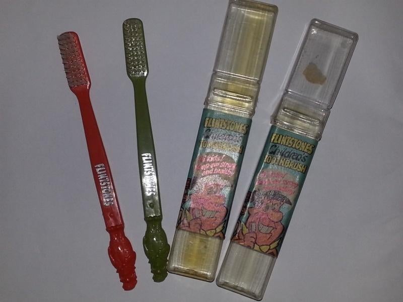 Flintstones, flintstone tandenborstel 2x, zeldzaam, nieuw., Verzamelen, Ophalen, Nieuw