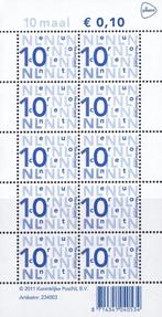 Bijplakzegels - € 0,10 – logo PostNL – MNH - NVPH V2135d, Postzegels en Munten, Postzegels | Nederland, Na 1940, Verzenden, Postfris