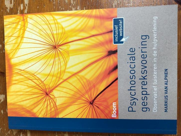 Markus van Alphen - Psychosociale gespreksvoering, Boeken, Psychologie, Zo goed als nieuw, Ophalen of Verzenden