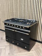 Luxe Lacanche 100cm Zwart Dubbele Oven Gas, Warmhoudplaat, 60 cm of meer, Ophalen of Verzenden, Gas