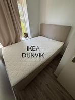DUVNIK ikea bed 140cm x 200cm, Ophalen, Gebruikt, Bruin, Tweepersoons