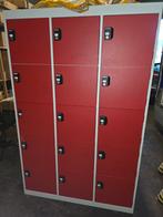 Lockerkast met 15 lockers - alle sleutels aanwezig, Huis en Inrichting, Ophalen, Gebruikt, Industrieel
