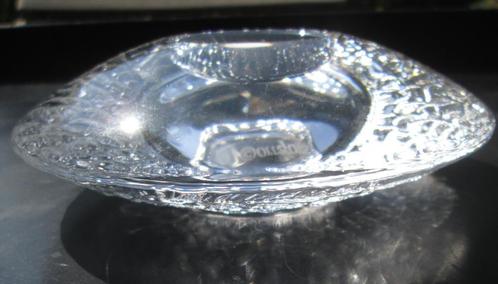ORREFORS Crystal Waxinelicht Discus Lars Hellsten 1995, Antiek en Kunst, Antiek | Glas en Kristal, Ophalen of Verzenden