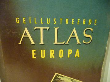 Geïlustreerde Atlas Europa 1954 met alle plaatjes. Verz. kan beschikbaar voor biedingen