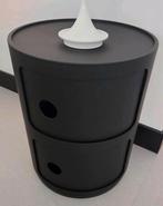 Kartell Componibili mat zwart - Opberger bijzettafel, Huis en Inrichting, Ophalen, Rond, Minder dan 55 cm, 45 tot 60 cm