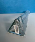 Smalle hoge driehoekige vaas glas, Overige kleuren, Ophalen of Verzenden, Minder dan 50 cm, Glas