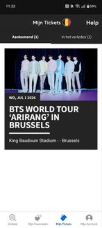 BTS WORLD TOUR 'AIRGANG' IN BRUSSELS, Tickets en Kaartjes, Twee personen
