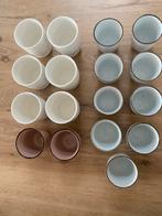 Koffiekopjes - Set van 17, Huis en Inrichting, Keramiek, Ophalen of Verzenden, Zo goed als nieuw, Effen