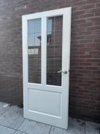 Binnendeur Opdekdeur 930x2115 Mdf met Glas, Doe-het-zelf en Verbouw, Deuren en Horren, Ophalen, Gebruikt, 80 tot 100 cm, 215 cm of meer