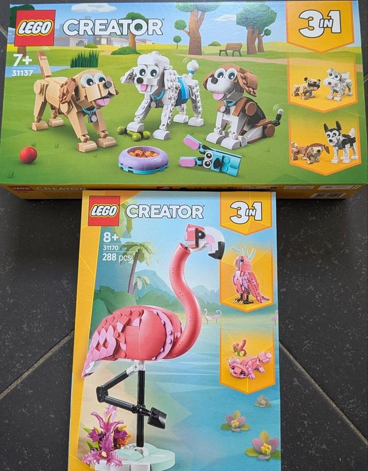 Lego 31137 & 31170 creator 3in1, Kinderen en Baby's, Speelgoed | Duplo en Lego, Nieuw, Lego, Complete set, Ophalen of Verzenden