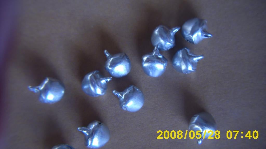 30 zilverkleurige 8mm belletjes, Verzenden, Nieuw