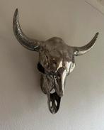 Wanddecoratie zilverkleurig schedel, Ophalen of Verzenden, Zo goed als nieuw