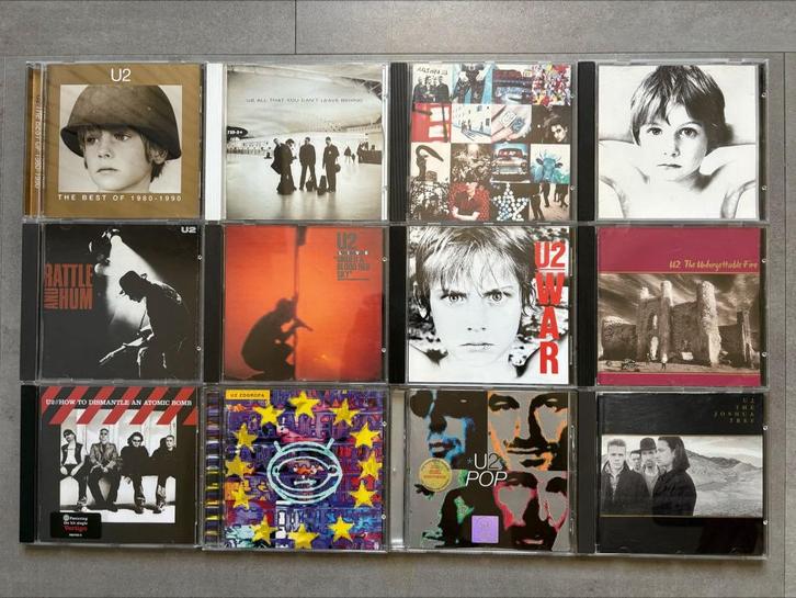 U2 14xcd- Zoo, Pop, 18 S, War, Best, Boy,Rattle, Pop,Achtung, Cd's en Dvd's, Cd's | Rock, Zo goed als nieuw, Poprock, Ophalen of Verzenden