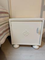 Wit brocante nachtkastje krijtverf mat, Huis en Inrichting, Ophalen, Gebruikt, Brocante of landelijk