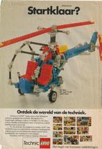 Retro reclame 1983 Lego Technic helicopter is startklaar, Ophalen of Verzenden, Overige typen