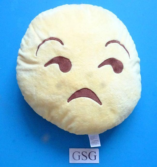 Emoji kussen droevig nr. 50983-02 (30 cm), Ophalen of Verzenden, Nieuw, Jongen of Meisje