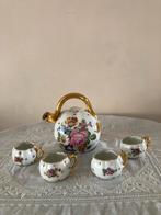 Vintage Limoges porselein theepot en kopjes, Antiek en Kunst, Antiek | Servies compleet, Ophalen of Verzenden